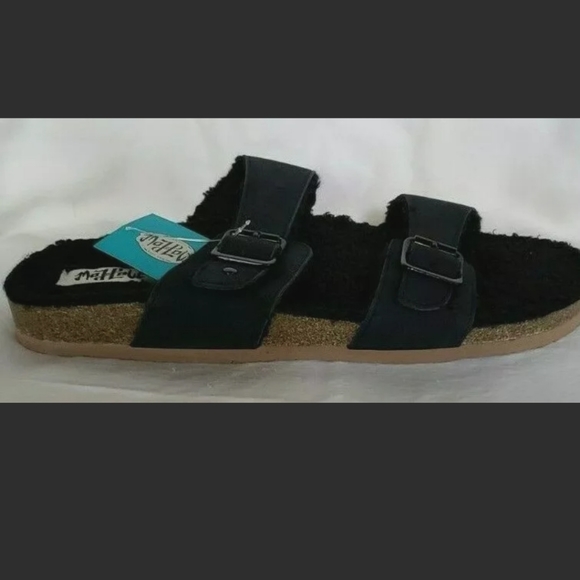 sherpa lined sandals